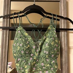 Pink Strappy Back Bralette